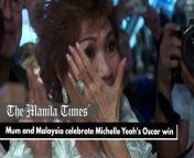 Mum and Malaysia celebrate Michelle Yeoh&#39;s Oscar win&#60;br/&#62;&#60;br/&#62;Michelle Yeoh&#39;s mother, Janet Yeoh, gathered with some 200 people including family members and friends at an Oscars watch party in Kuala Lumpur on Monday, as the Malaysian movie star won the Best Actress prize at the Oscars.&#60;br/&#62;&#60;br/&#62;Her daughter became the first Asian woman to win the Academy Award for best actress.&#60;br/&#62;&#60;br/&#62;VIDEO BY AFP&#60;br/&#62;&#60;br/&#62;&#60;br/&#62;&#60;br/&#62;Subscribe to The Manila Times Channel - https://tmt.ph/YTSubscribe&#60;br/&#62;&#60;br/&#62;Visit our website at https://www.manilatimes.net&#60;br/&#62;&#60;br/&#62;Follow us:&#60;br/&#62;Facebook - https://tmt.ph/facebook&#60;br/&#62;Instagram - https://tmt.ph/instagram&#60;br/&#62;Twitter - https://tmt.ph/twitter&#60;br/&#62;DailyMotion - https://tmt.ph/dailymotion&#60;br/&#62;&#60;br/&#62;Subscribe to our Digital Edition - https://tmt.ph/digital&#60;br/&#62;&#60;br/&#62;Check out our Podcasts:&#60;br/&#62;Spotify - https://tmt.ph/spotify&#60;br/&#62;Apple Podcasts - https://tmt.ph/applepodcasts&#60;br/&#62;Amazon Music - https://tmt.ph/amazonmusic&#60;br/&#62;Deezer: https://tmt.ph/deezer&#60;br/&#62;Stitcher: https://tmt.ph/stitcher&#60;br/&#62;Tune In: https://tmt.ph/tunein&#60;br/&#62;Soundcloud: https://tmt.ph/soundcloud&#60;br/&#62;&#60;br/&#62;#TheManilaTimes&#60;br/&#62;#DailyNews