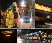 The Trams to Newhaven Project passed a milestone moment last night after the first tram was rolled out on the new line as part of the testing and commissioning phase. &#60;br/&#62;&#60;br/&#62;Departing from Picardy Place shortly after 8pm, a tram could be seen traveling down Leith Walk tram for the first time in 67 years.&#60;br/&#62;&#60;br/&#62;Phase one, that continues until March 17, sees the tram operated at a ‘walking pace’ to test the integrity of the line, with phase two commencing next week to ensure new signals operate effectively and safely. In the coming weeks, test speeds will increase to 20mph, followed by performance and timetable tests and driver training ahead of carrying passengers in spring. &#60;br/&#62;