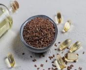 Flaxseed oil is thought to help in a variety of functions, including the formation of new bone tissue, the ability for blood to clot in a timely manner so bleeding stops, and the increase of tears so your eyes don&#39;t get dry.