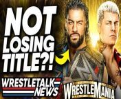 Do you think Roman will hang on to the titles? Let us know in the comments!&#60;br/&#62;ECW Elimination Chamber Worst Match Ever?!https://youtu.be/McxHUByIKpE&#60;br/&#62;More wrestling news on https://wrestletalk.com/&#60;br/&#62;0:00 - Coming up...&#60;br/&#62;0:20 - Roman Reigns Not Losing At WrestleMania?&#60;br/&#62;5:09 - Where Was Carmella?&#60;br/&#62;6:20 - Post-Mania NXT Call-Ups To WWE Confirmed?&#60;br/&#62;6:40 - Scrapped Raw Plans?&#60;br/&#62;7:21 - Goldberg To AEW?&#60;br/&#62;Roman Reigns LEAVING After WrestleMania? AEW WANT Goldberg! &#124; WrestleTalk&#60;br/&#62;#RomanReigns #WrestleMania #AEW&#60;br/&#62;&#60;br/&#62;Subscribe to WrestleTalk Podcasts https://bit.ly/3pEAEIu&#60;br/&#62;Subscribe to partsFUNknown for lists, fantasy booking &amp; morehttps://bit.ly/32JJsCv&#60;br/&#62;Subscribe to NoRollsBarredhttps://www.youtube.com/channel/UC5UQPZe-8v4_UP1uxi4Mv6A&#60;br/&#62;Subscribe to WrestleTalkhttps://bit.ly/3gKdNK3&#60;br/&#62;SUBSCRIBE TO THEM ALL! Make sure to enable ALL push notifications!&#60;br/&#62;&#60;br/&#62;Watch the latest wrestling news: https://shorturl.at/pAIV3&#60;br/&#62;Buy WrestleTalk Merch here! https://wrestleshop.com/ &#60;br/&#62;&#60;br/&#62;Follow WrestleTalk:&#60;br/&#62;Twitter: https://twitter.com/_WrestleTalk&#60;br/&#62;Facebook: https://www.facebook.com/WrestleTalk.Official&#60;br/&#62;Patreon: https://goo.gl/2yuJpo&#60;br/&#62;WrestleTalk Podcast on iTunes: https://goo.gl/7advjX&#60;br/&#62;WrestleTalk Podcast on Spotify: https://spoti.fi/3uKx6HD&#60;br/&#62;&#60;br/&#62;Written by: Luke Owen&#60;br/&#62;Presented by: Luke Owen&#60;br/&#62;Thumbnail by: Brandon Syres&#60;br/&#62;Image Sourcing by: Brandon Syres&#60;br/&#62;&#60;br/&#62;About WrestleTalk:&#60;br/&#62;Welcome to the official WrestleTalk YouTube channel! WrestleTalk covers the sport of professional wrestling - including WWE TV shows (both WWE Raw &amp; WWE SmackDown LIVE), PPVs (such as Royal Rumble, WrestleMania &amp; SummerSlam), AEW All Elite Wrestling, Impact Wrestling, ROH, New Japan, and more. Subscribe and enable ALL notifications for the latest wrestling WWE reviews and wrestling news.&#60;br/&#62;&#60;br/&#62;Sources used for research:&#60;br/&#62;https://wrestletalk.com/news/major-wwe-star-time-off-wrestlemania/&#60;br/&#62;https://wrestletalk.com/news/can-they-co-exist-tag-match-announced-for-wwe-raw-march-20/&#60;br/&#62;https://wrestletalk.com/news/wwe-star-pulled-from-raw-wrestlemania-status-uncertain/&#60;br/&#62;https://wrestletalk.com/news/tony-khan-comments-on-goldberg-free-agent-status/&#60;br/&#62;https://wrestletalk.com/news/bobby-lashley-backstage-update-wrestlemania-uncertain/&#60;br/&#62;https://wrestletalk.com/news/nxt-stars-main-roster-mainstays-after-wrestlemania/